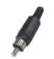Plug RCA Pl�stico Preto